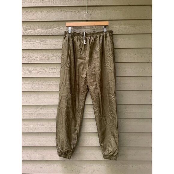 Mossy Green Lined Trackpants - Picture 2 of 5